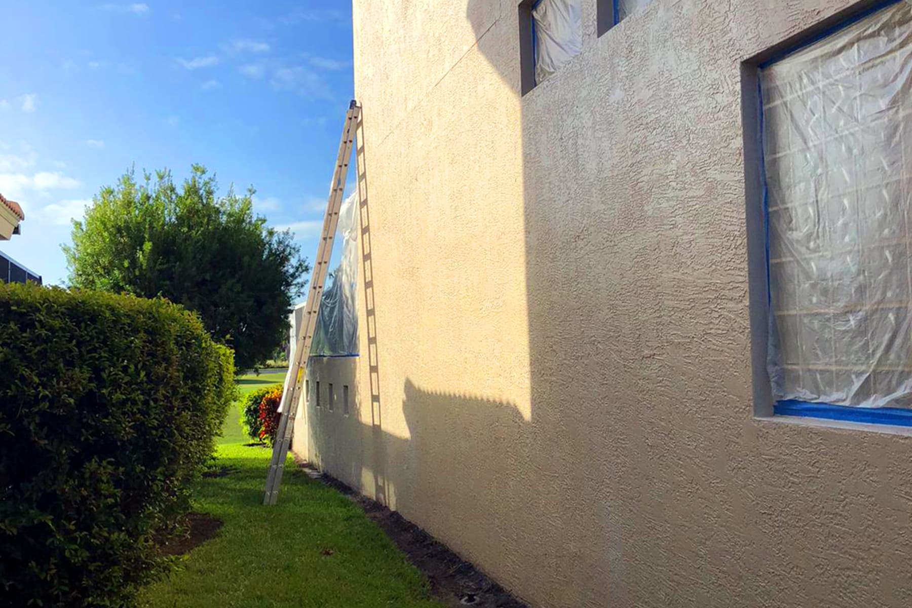 New Wall job site